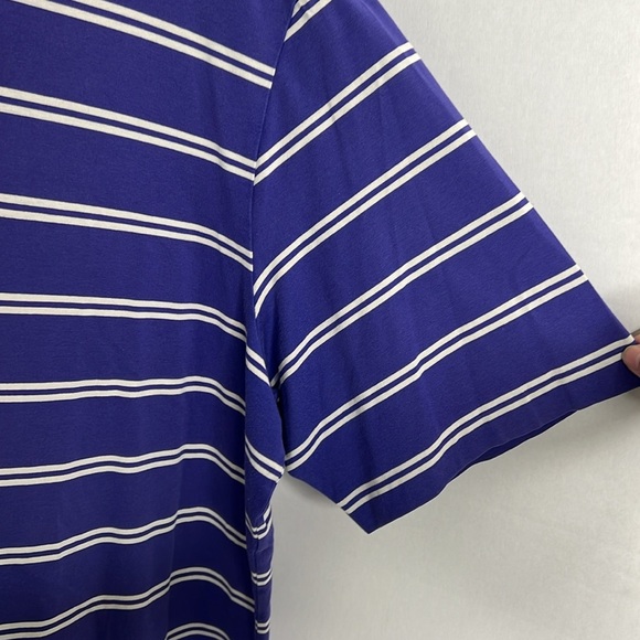 Ralph Lauren Polo Golf Striped Purple Shirt Mens Vintage XL - Picture 3 of 5